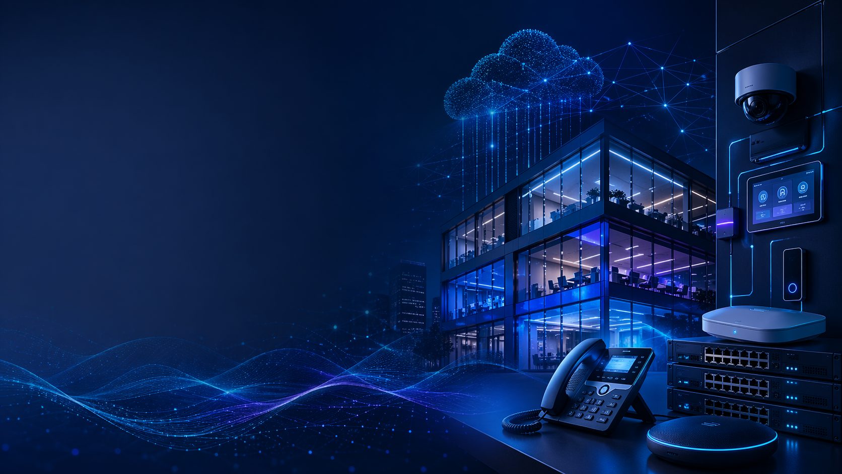 VoIP, servers and smart technology infrastructure for businesses